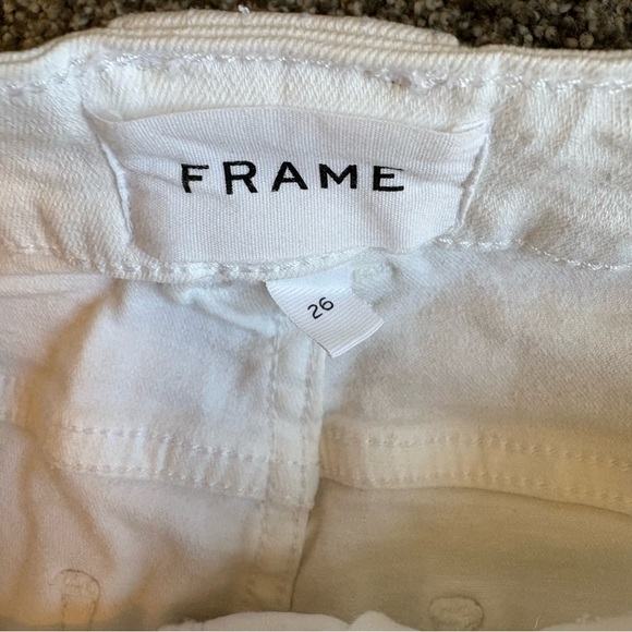 Frame Denim Le Crop Mini Boot Jeans in Blanc size 26 - Picture 6 of 13